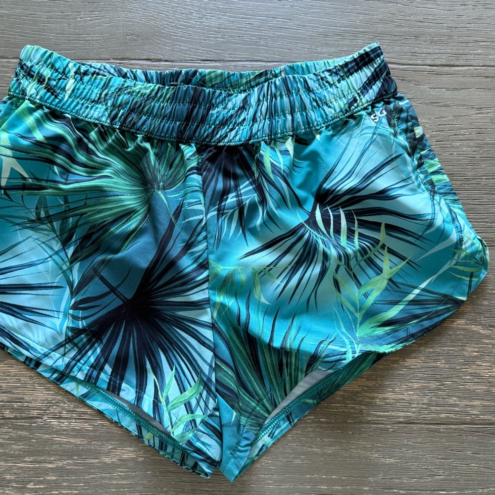 DSG Tropical Leaf Women's Athletic Shorts